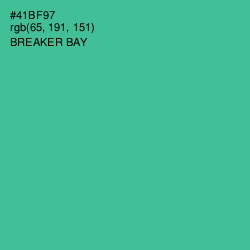 #41BF97 - Breaker Bay Color Image