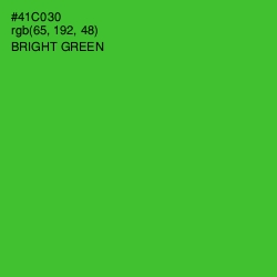 #41C030 - Bright Green Color Image