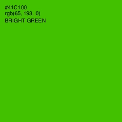 #41C100 - Bright Green Color Image