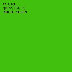 #41C10D - Bright Green Color Image