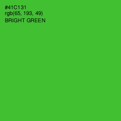 #41C131 - Bright Green Color Image