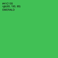 #41C155 - Emerald Color Image