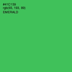 #41C159 - Emerald Color Image