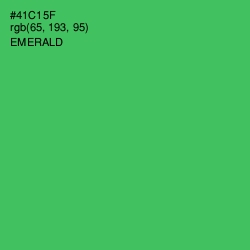 #41C15F - Emerald Color Image