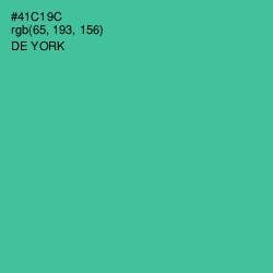 #41C19C - De York Color Image