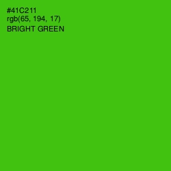 #41C211 - Bright Green Color Image