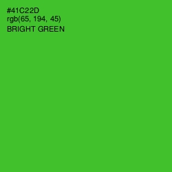 #41C22D - Bright Green Color Image