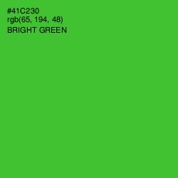 #41C230 - Bright Green Color Image