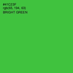 #41C23F - Bright Green Color Image
