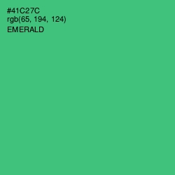 #41C27C - Emerald Color Image
