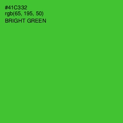 #41C332 - Bright Green Color Image