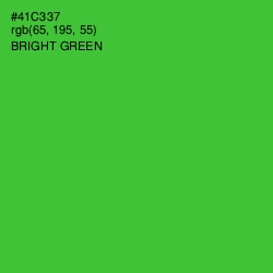 #41C337 - Bright Green Color Image