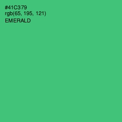 #41C379 - Emerald Color Image