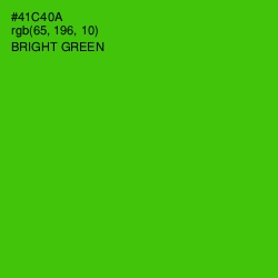 #41C40A - Bright Green Color Image