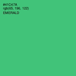 #41C47A - Emerald Color Image