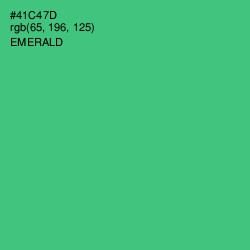#41C47D - Emerald Color Image