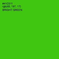 #41C511 - Bright Green Color Image