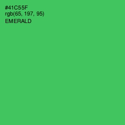 #41C55F - Emerald Color Image