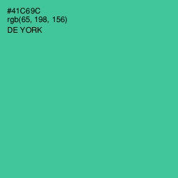 #41C69C - De York Color Image