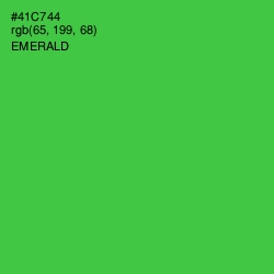 #41C744 - Emerald Color Image