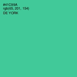 #41C99A - De York Color Image