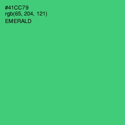 #41CC79 - Emerald Color Image
