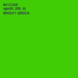 #41CD06 - Bright Green Color Image