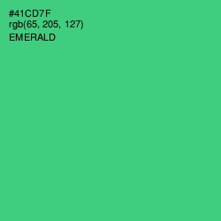 #41CD7F - Emerald Color Image