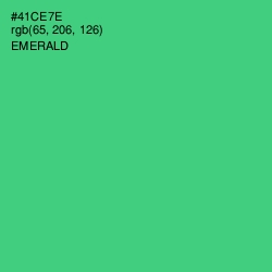 #41CE7E - Emerald Color Image