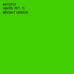#41CF01 - Bright Green Color Image
