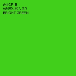 #41CF1B - Bright Green Color Image