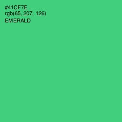 #41CF7E - Emerald Color Image