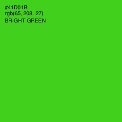 #41D01B - Bright Green Color Image