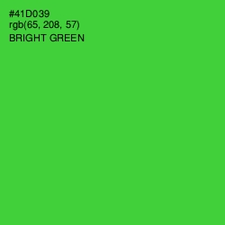 #41D039 - Bright Green Color Image