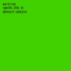 #41D100 - Bright Green Color Image