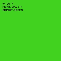 #41D11F - Bright Green Color Image