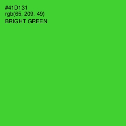 #41D131 - Bright Green Color Image