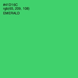 #41D16C - Emerald Color Image