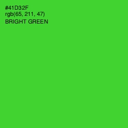 #41D32F - Bright Green Color Image