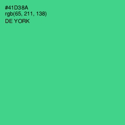 #41D38A - De York Color Image