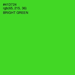 #41D724 - Bright Green Color Image