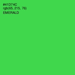 #41D74C - Emerald Color Image