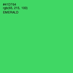 #41D764 - Emerald Color Image