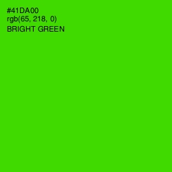 #41DA00 - Bright Green Color Image