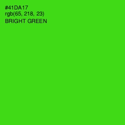 #41DA17 - Bright Green Color Image