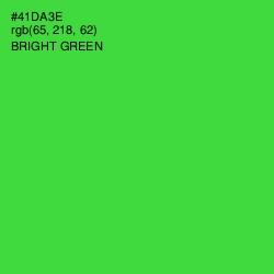 #41DA3E - Bright Green Color Image