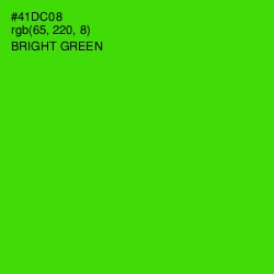 #41DC08 - Bright Green Color Image