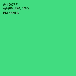 #41DC7F - Emerald Color Image
