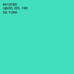 #41DFBE - De York Color Image