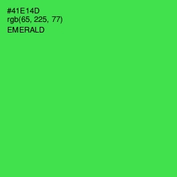 #41E14D - Emerald Color Image